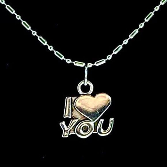 AVL Sterling 925 Silver “I ❤️ You” Necklace - Picture 1 of 9